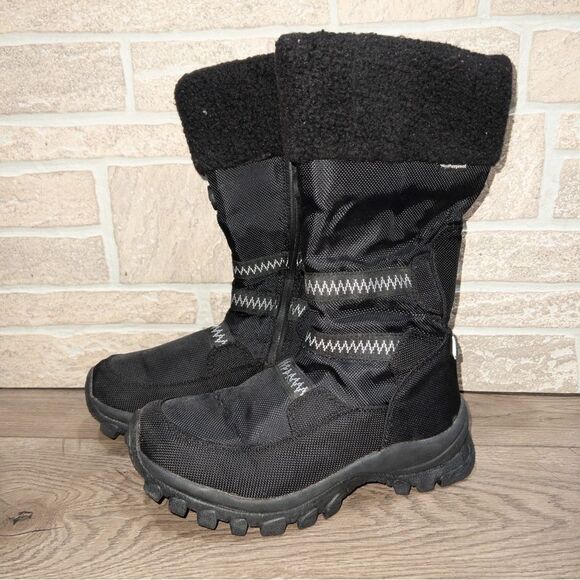 Superfit‎ Black Mid Calf Winter Boots Size 6 - Picture 1 of 7